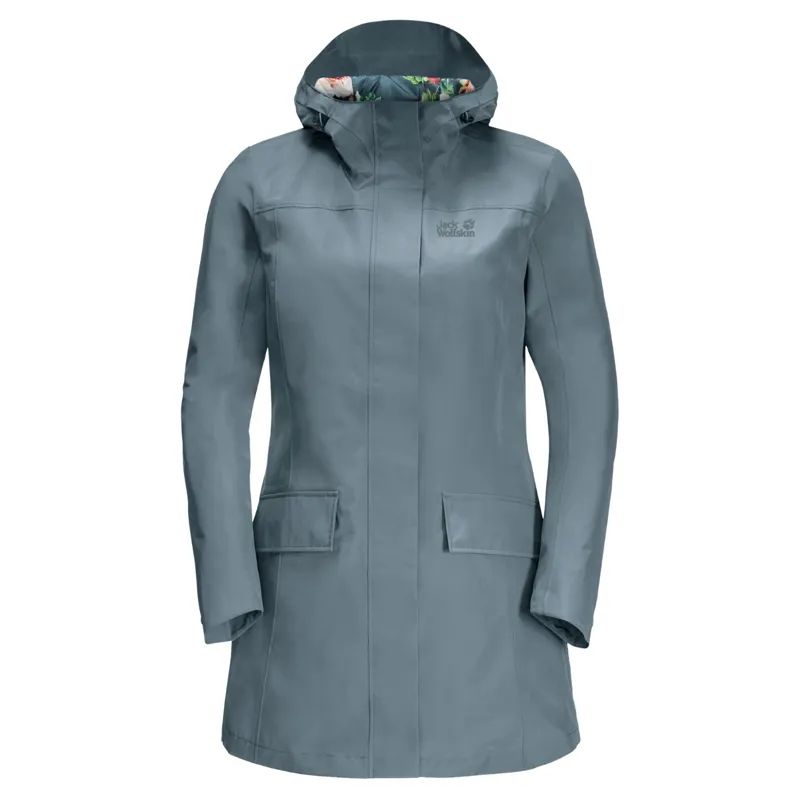Jack Wolfskin Women's Cape York Paradise Coat - Teal Grey
